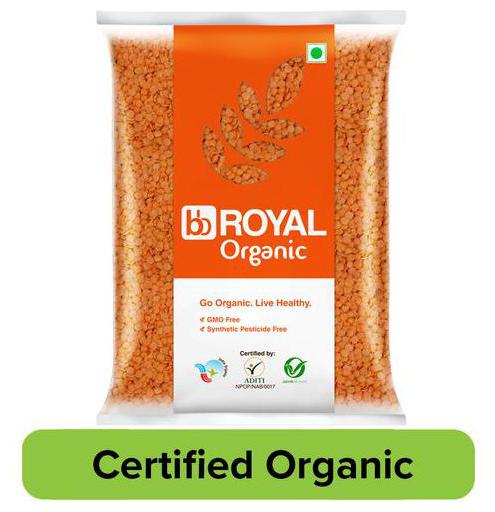 

BB Royal Organic - Red Masoor Dal Unpolished 2 kg