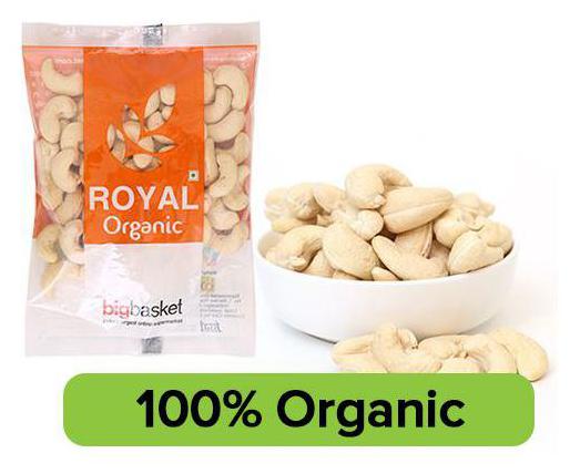 

BB Royal Organic Cashew Kaju Whole (Bold) 100 g