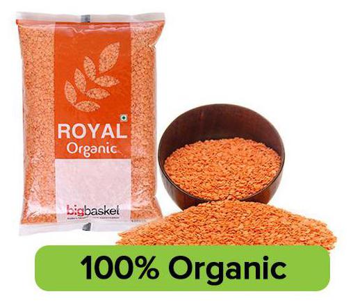 

BB Royal Organic Red Masoor Dal 500 g