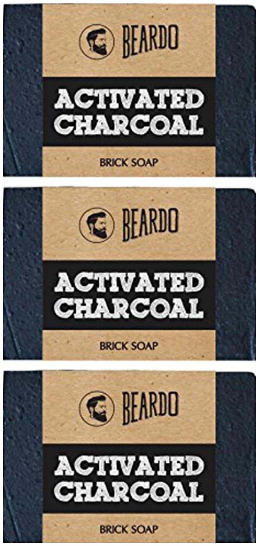

Beardo Activated Charcoal Brick Soap - 125 g (Set of 3)
