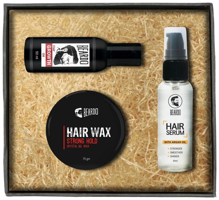 

Beardo Hair Growth Oil - Hair Serum - Hair Wax Strong Hold (Set of 3)