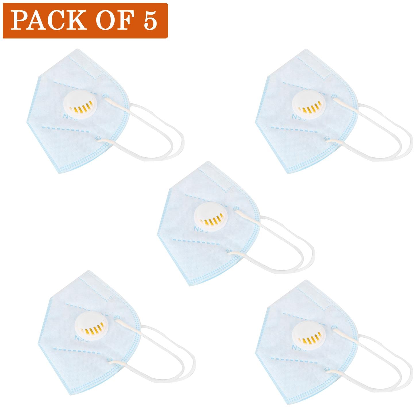 

Bectosolve 5 Layers N95 Anti Pollution Reusable Respirator Mask Pack Of 5