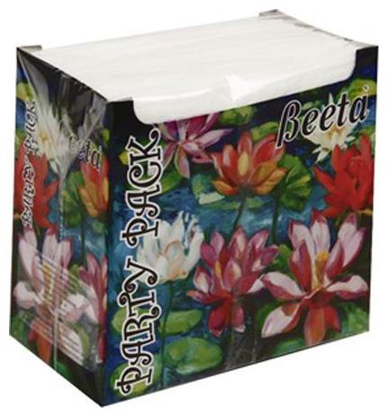 

Beeta Paper Napkin Tissue Box Party Pack 100 Nos X 1 Ply