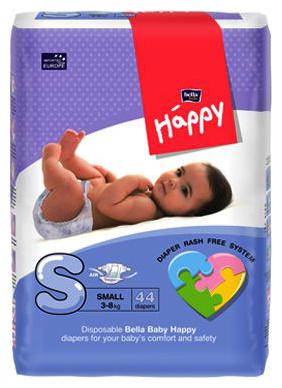 

Bella Baby Happy Diapers - Small 44 pcs