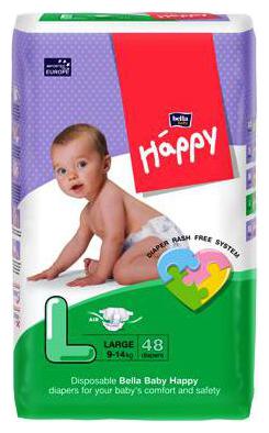 

Bella Baby Happy Diapers - Large 48 pcs