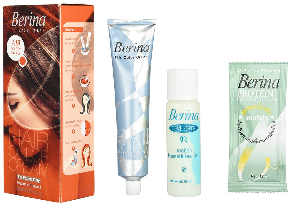 

Berina A19 Golden Orange Hair Color Cream 60 g (Pack Of 1)