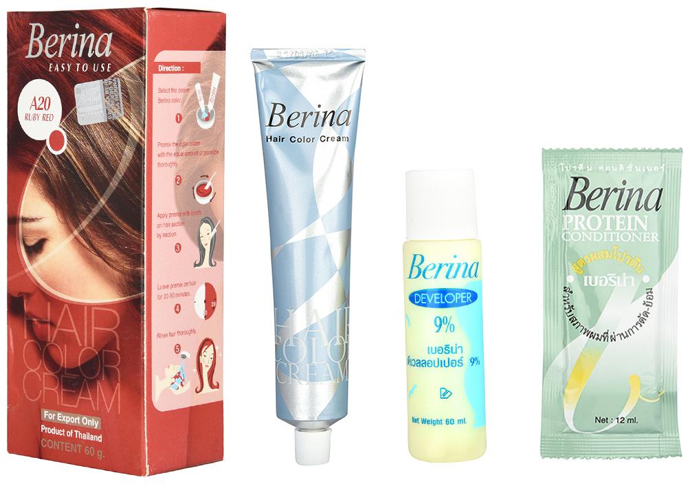

Berina A20 Ruby Red Hair Color Cream 60 g (Pack Of 1)