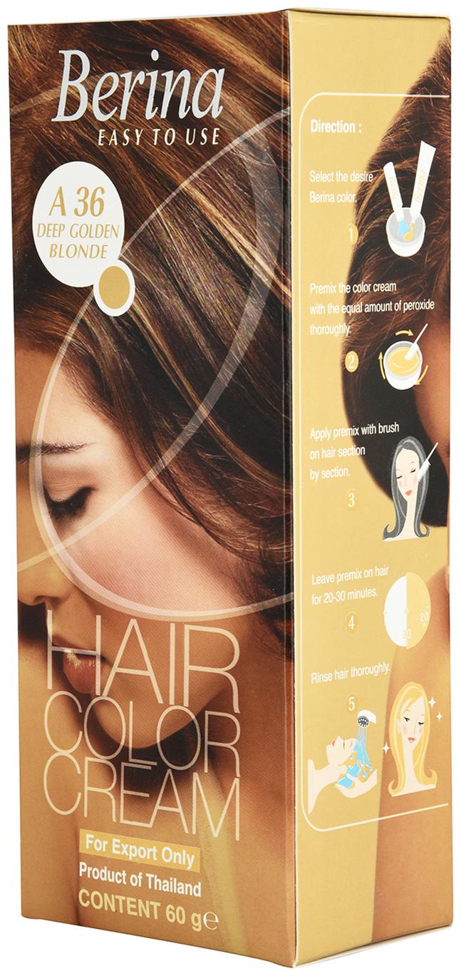 

Berina A36 Deep Golden Blonde Hair Color Cream 60 g (Pack Of 1)
