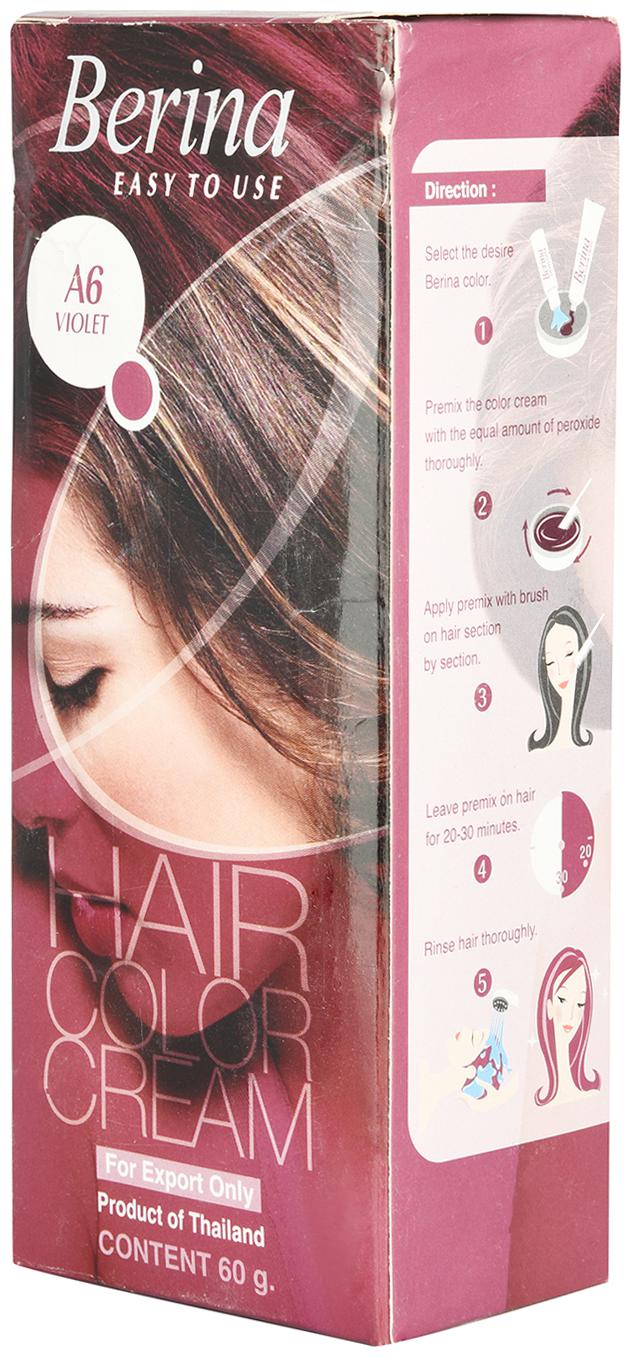 

Berina A6 Violet Hair Color Cream 60 g (Pack Of 1)