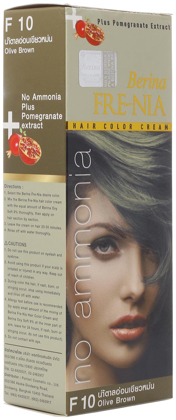 

Berina F10 Olive Brown Fre-Nia Hair Color Cream 60 g (Pack Of 1)