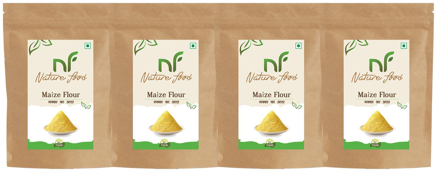 

Best Quality Maize Flour Corn Flour Makka Atta -1kg (Pack of 4)