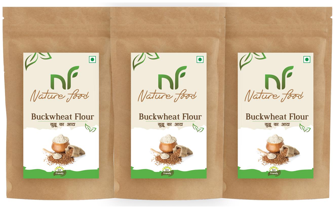 

Best Quality Buckwheat Flour Kuttu Atta Buck Wheat -1kg ( Pack of 3)