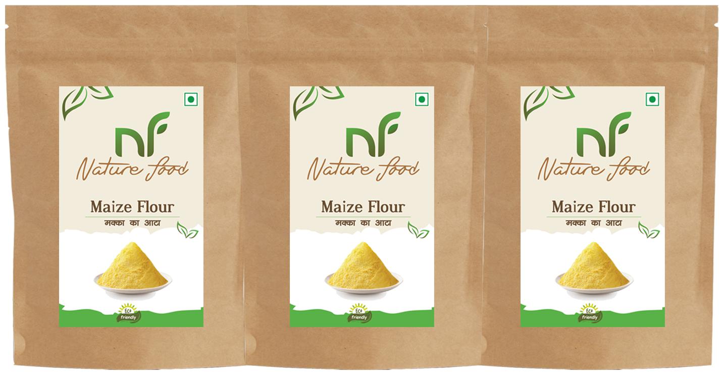 

Best Quality Maize Flour Corn Flour Makka Atta -500g (Pack of 3)