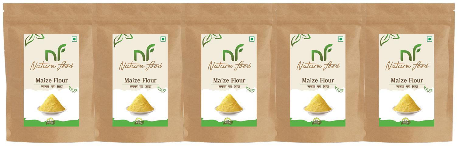 

Best Quality Maize Flour Corn Flour Makka Atta -1kg (Pack of 5)