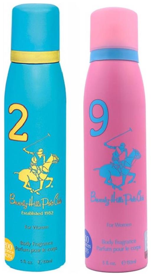 

Beverly Hills Polo Club Deodorants No 2 9 (Pack Of 2)- Women - 150 ml Each