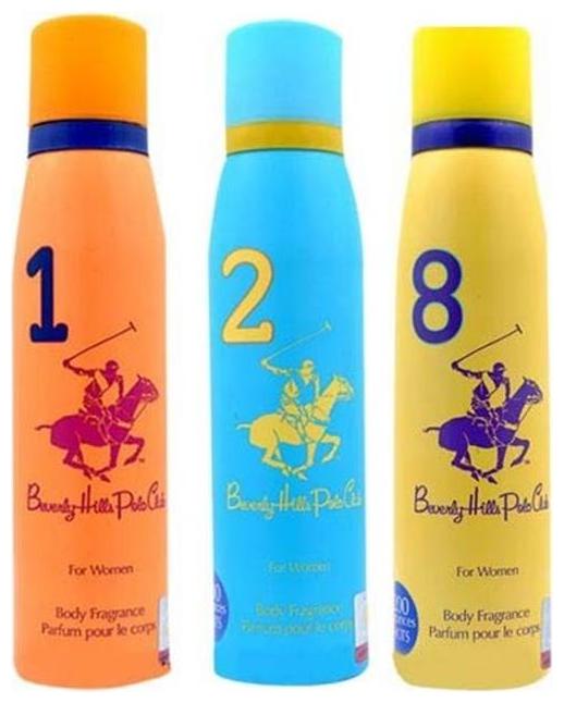 

BEVERLY HILLS POLO CLUB DEODORANTS NO 1 2 8 (PACK OF 3) - WOMEN (150 ml EACH)