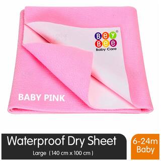 Buy Bey Bee Premium Quick Dry Mattress Protector Baby Cot Sheet Large Pink Online At Low Prices In India Paytmmall Com