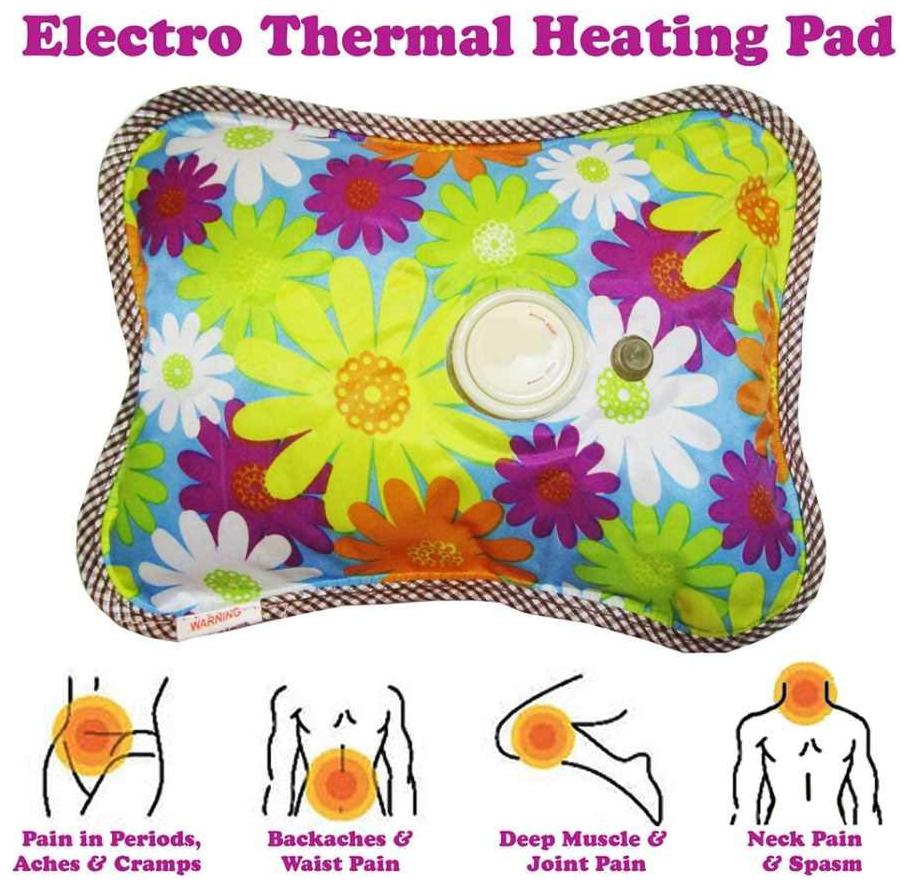

BG Bazzar Gali Electric Heating Gel Pad - Heat Pouch Hot Water Bottle Bag Back Knee Pain Relief (1 pc )(Assorted Color)