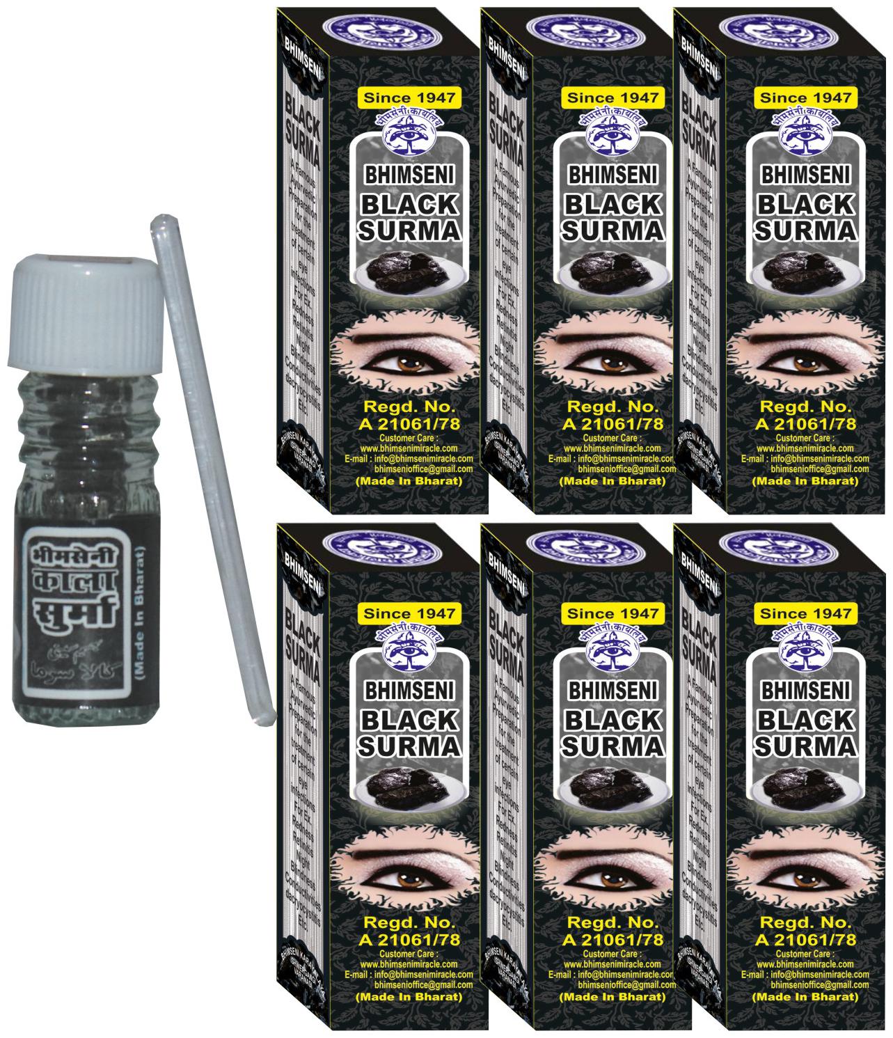 

Bhimseni Karyalay Black Surma 1 5g (Pack of 6)
