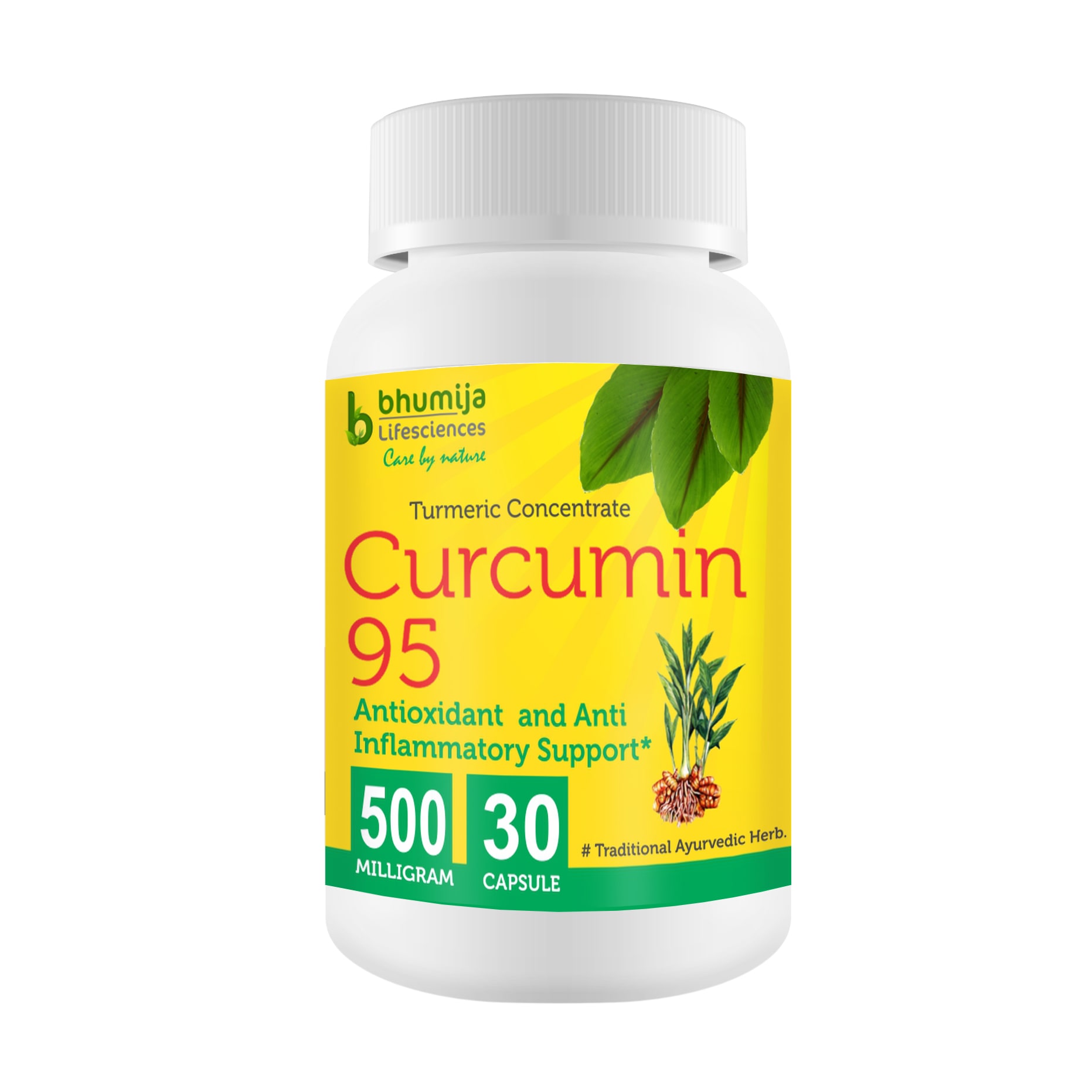 

Bhumija Lifesciences Curcumin with Piper Nigram (Curcuma Longa) 30 s Capsules -