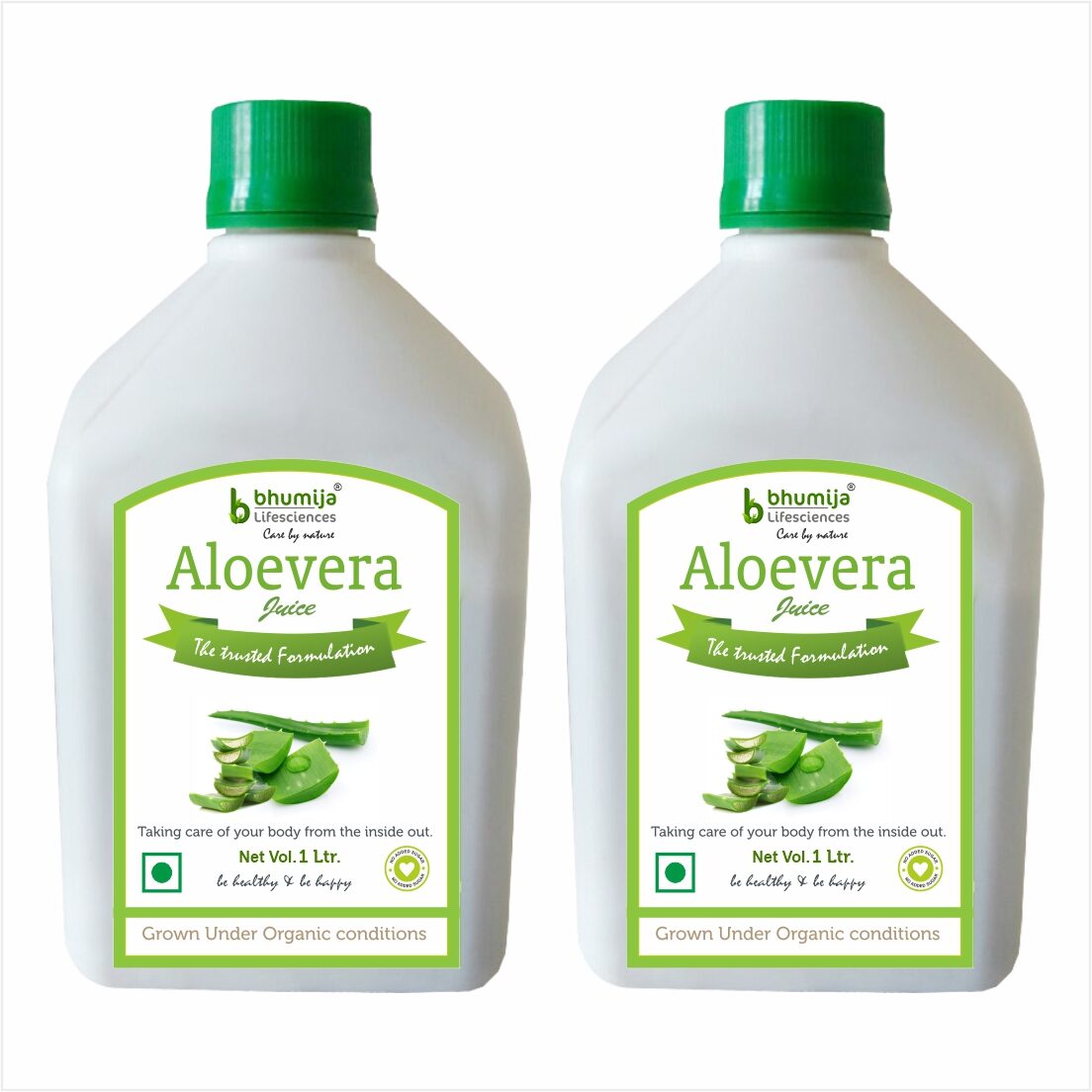 

BHUMIJA LIFESCIENCES Aloevera Fiber Rich Juice (Sugar Free) 1 L (Pack of 2)