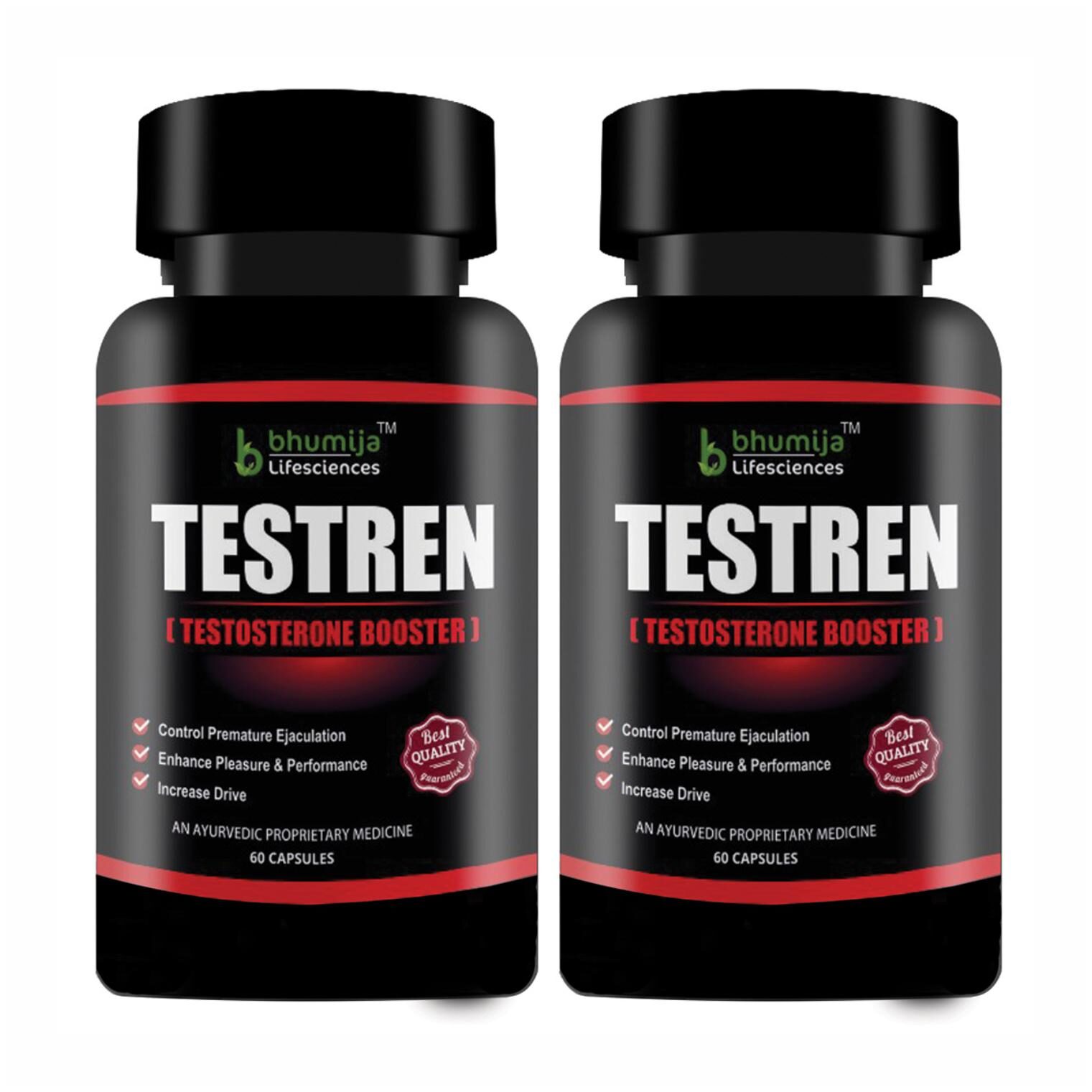 

Bhumija Lifesciences Testren (Testosterone Booster) 60 Capsules (Pack of 2)