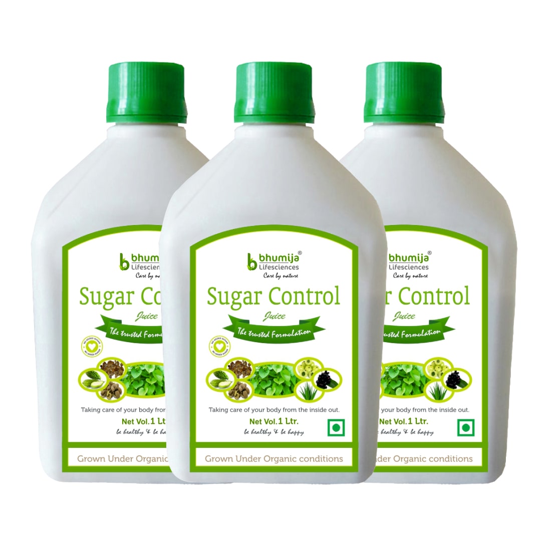 

BHUMIJA LIFESCIENCES Sugar Control Juice (Sugar Free) 1 L (Pack of 3)