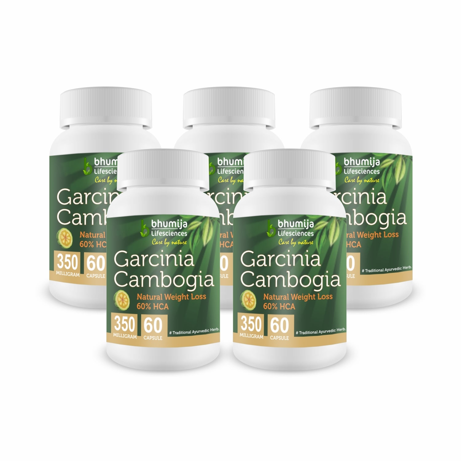 

Bhumija Lifesciences Garcinia Cambogia Capsules 60 s (Pack of Five)