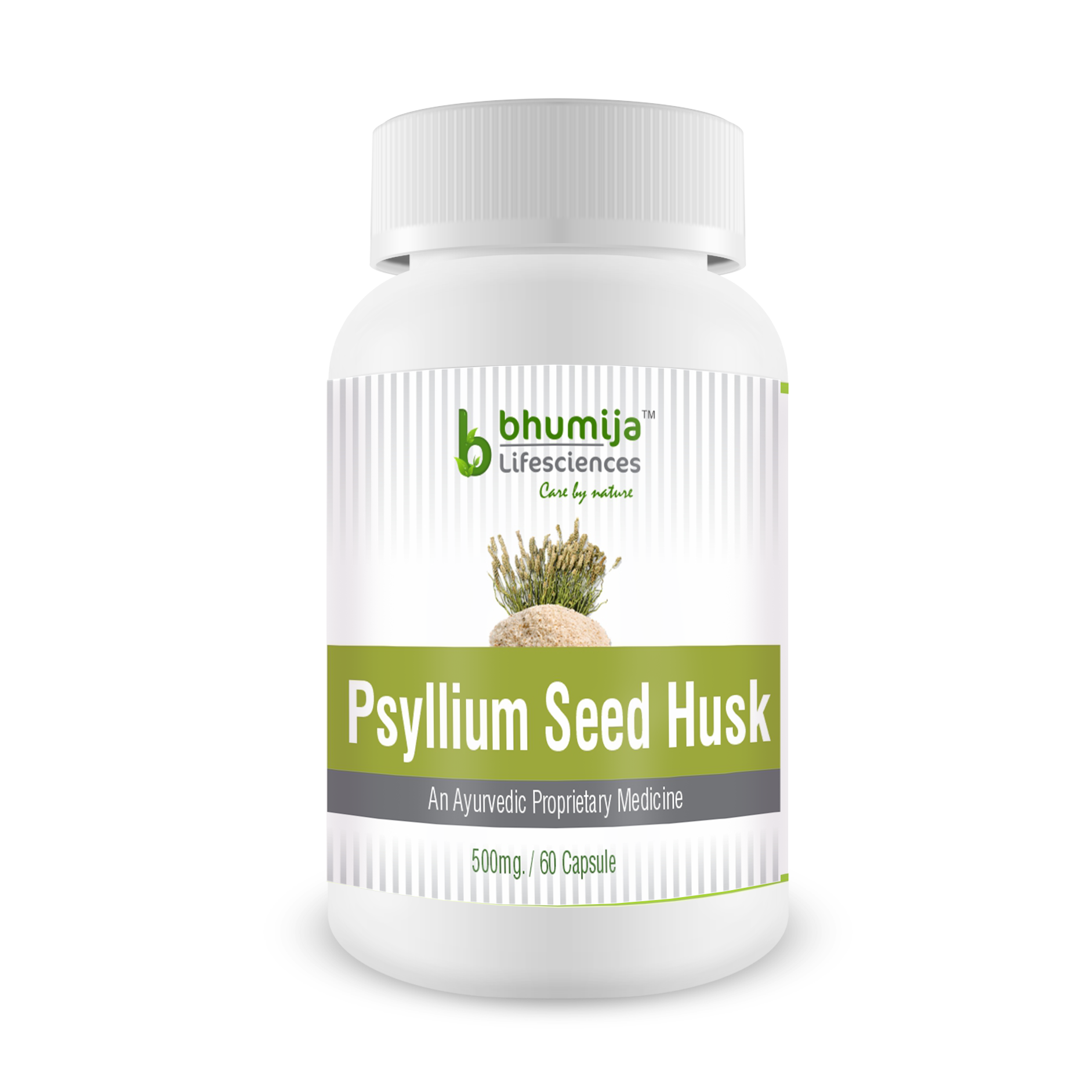 

Bhumija Lifesciences Psyllium Husk (Isabgol) Capsules 60 s - Relief from Constipation