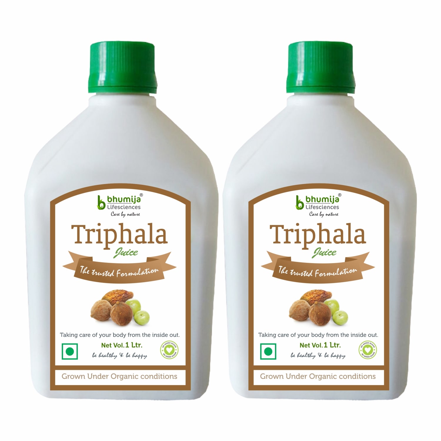 

BHUMIJA LIFESCIENCES Triphala Juice (Sugar Free) 1 L (Pack of 2)