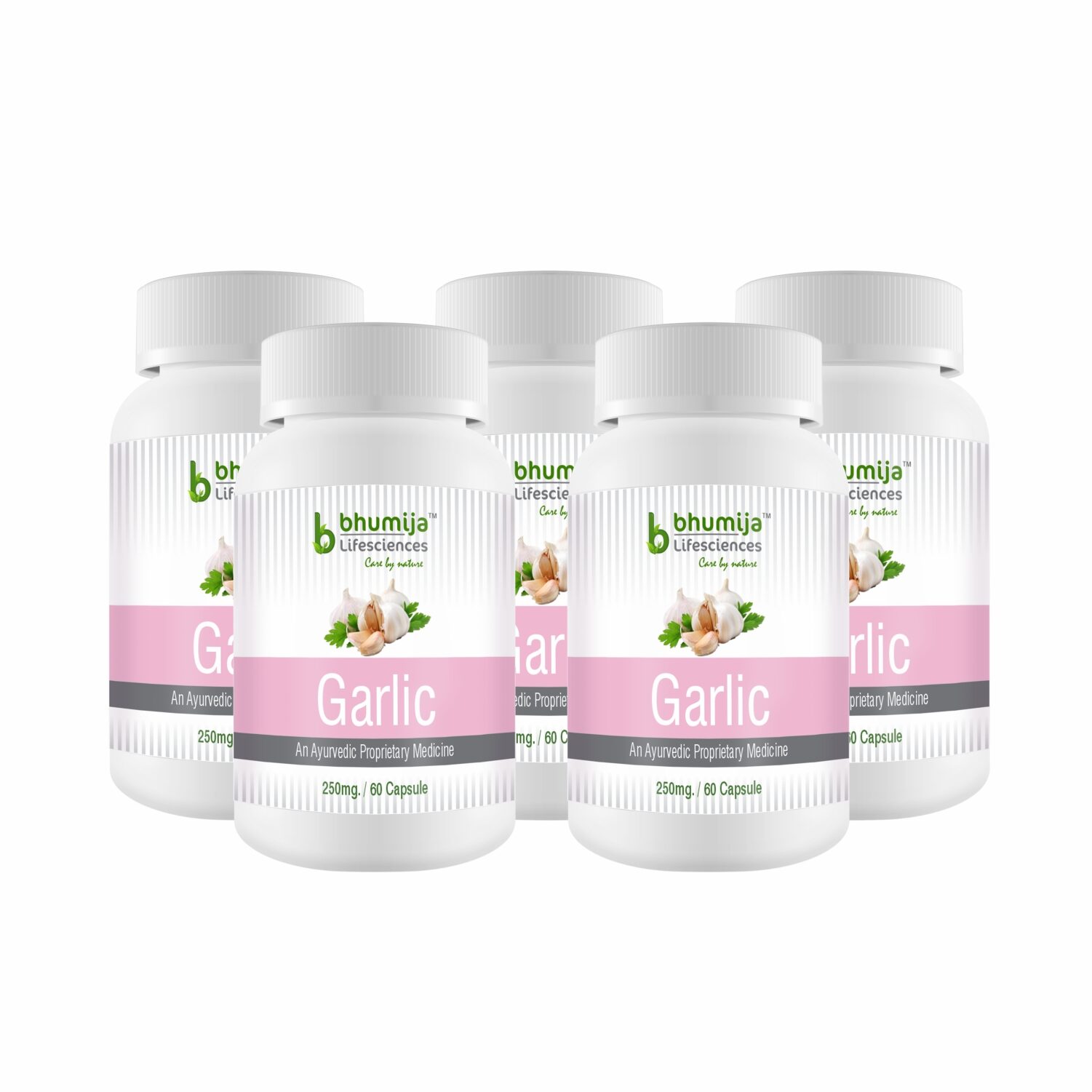

Bhumija Lifesciences Garlic Capsules 60 s - (Pack of Five)