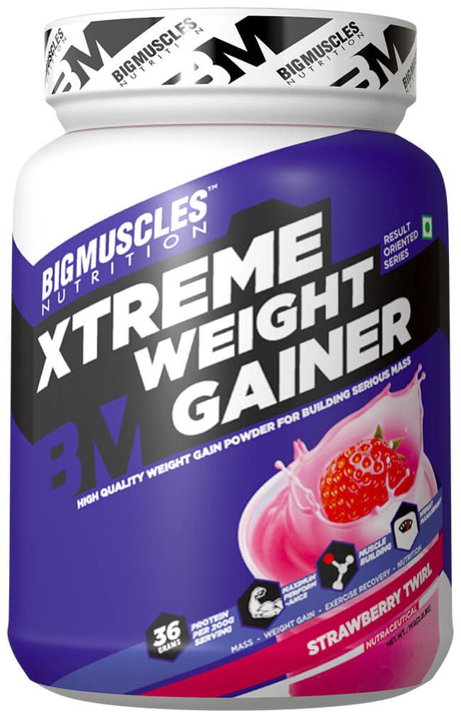 

Bigmuscles Nutrition Xtreme Weight Gainer 1 kg (Strawberry)