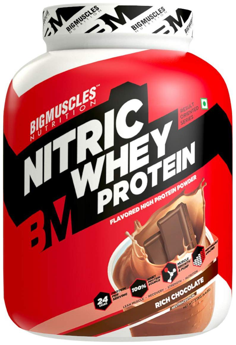 

Bigmuscles Nutrition Nitric Whey Protein 2 kg (Rich Chocolate)