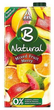 

Bigbasket Natural Juice Mixed Fruit Merry 1 L