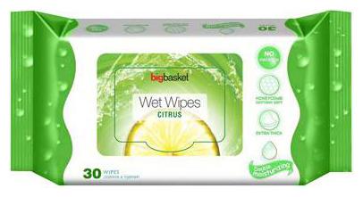 

Big Basket Wet Wipes Citrus 30 pcs