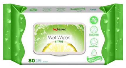 

Big Basket Wet Wipes Citrus 80 pcs
