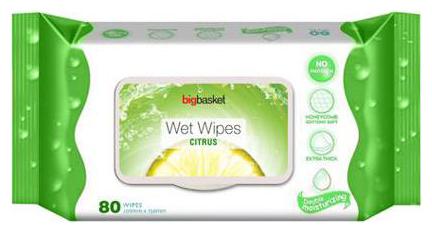 

Big Basket Wet Wipes Citrus 80 pcs