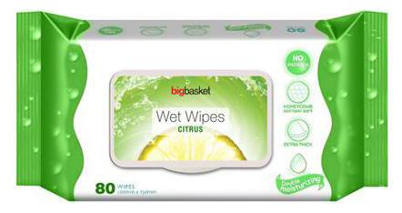 

Big Basket Wet Wipes Citrus 80 pcs