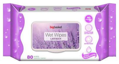 

Big Basket Wet Wipes Lavender 80 pcs