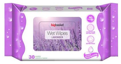 

Big Basket Wet Wipes Lavender 30 pcs