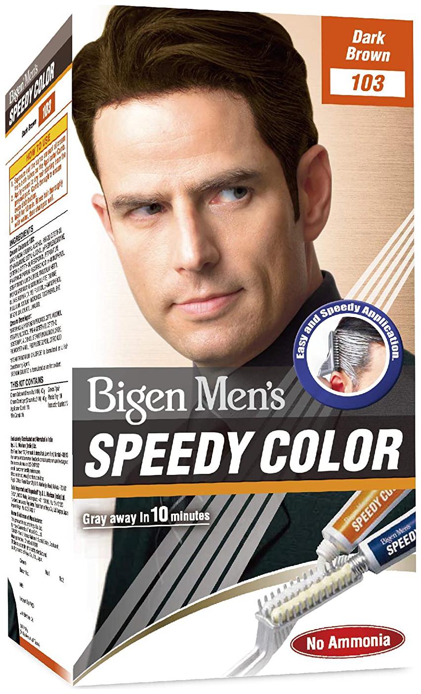 

Bigen Mens speedy color Dark Brown 103 (80g) (Pack of 2) 80g each