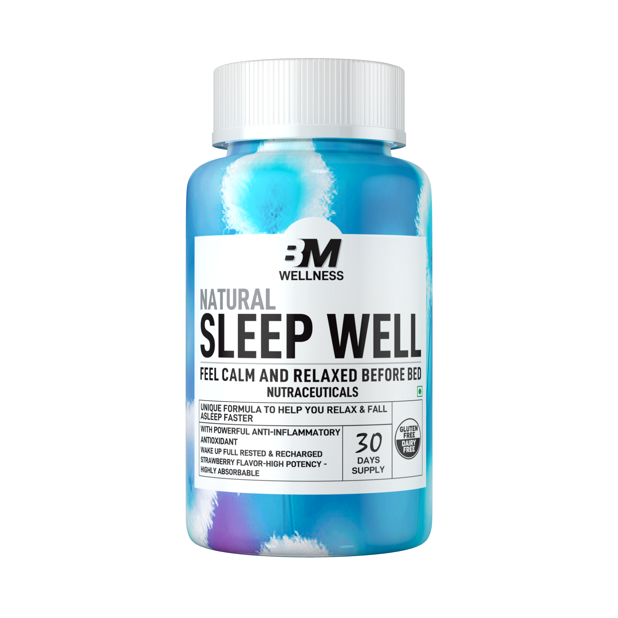 

Bigmuscles Nutrition Sleep Well Tablets (800mg ) Pack of 1 (1x30 Tablets)