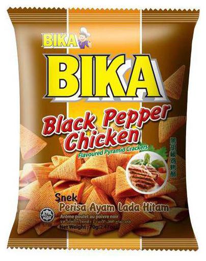 

BIKA Black Pepper Chicken Crackers 70 g