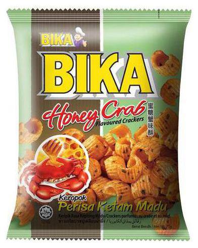 

BIKA Honey Crab Crackers 70 g