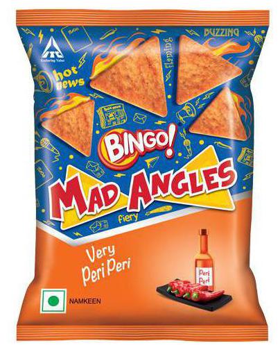 

Bingo Namkeen - Mad Angles Very Peri Peri 40 g