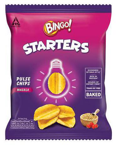 

Bingo Starters Pulse Chips - Masala 12 g