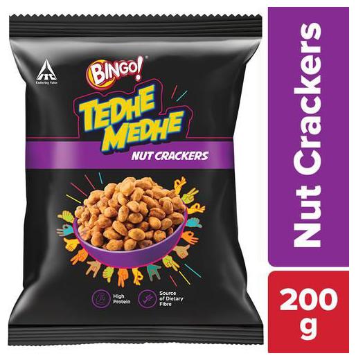 

Bingo Tedhe Medhe Namkeens Nut Cracker 200 g