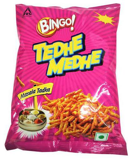 

Bingo Tedhe Medhe Namkeen - Masala Tadka 56 g Pouch