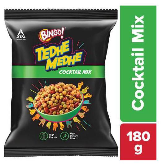 

Bingo Tedhe Medhe Namkeens Cocktail Mix 180 g
