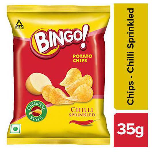 

Bingo Yumitos Potato Chips - Original Style Chilli 28 g